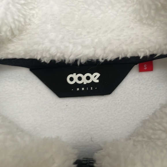 DOPE SNOW Pile W Fleece Sweater In White - Picture 7 of 9